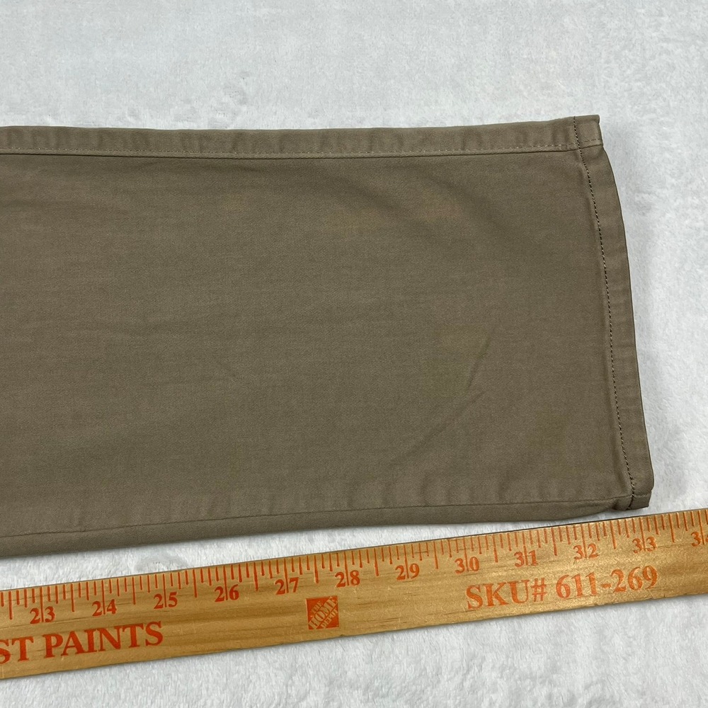 Peter Millar Signature Sateen Five-Pocket Pants Mens 32x33 Khaki ME0B39 *Flaw - Picture 13 of 16